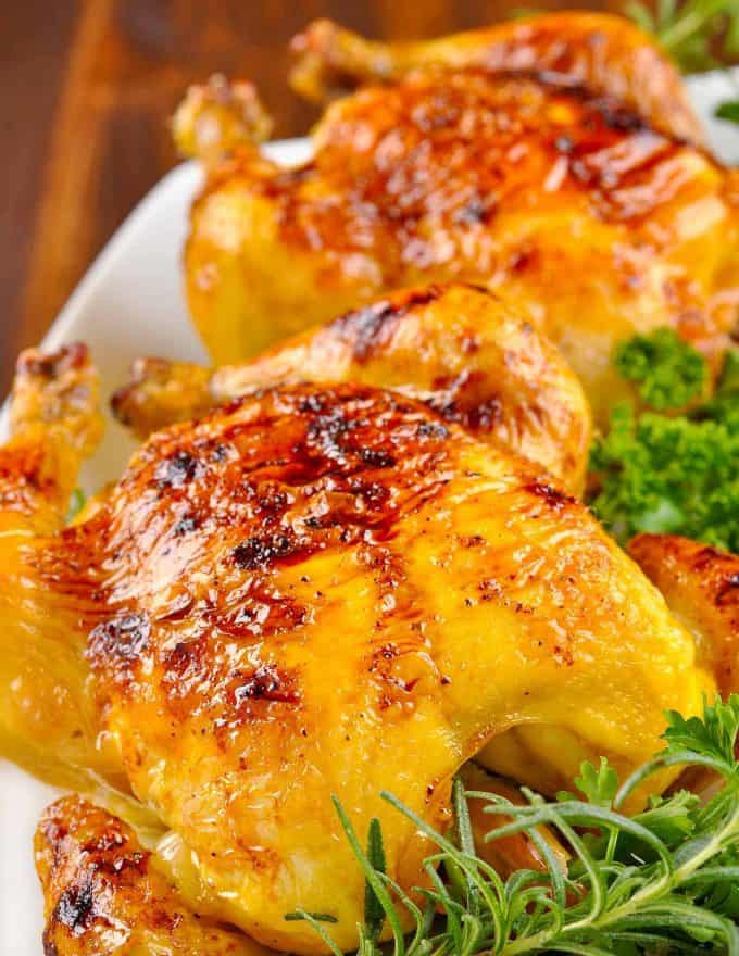 Roasted Cornish Game Hens Recipes
 Cornish Game Hens with Bourbon Glaze Recipe