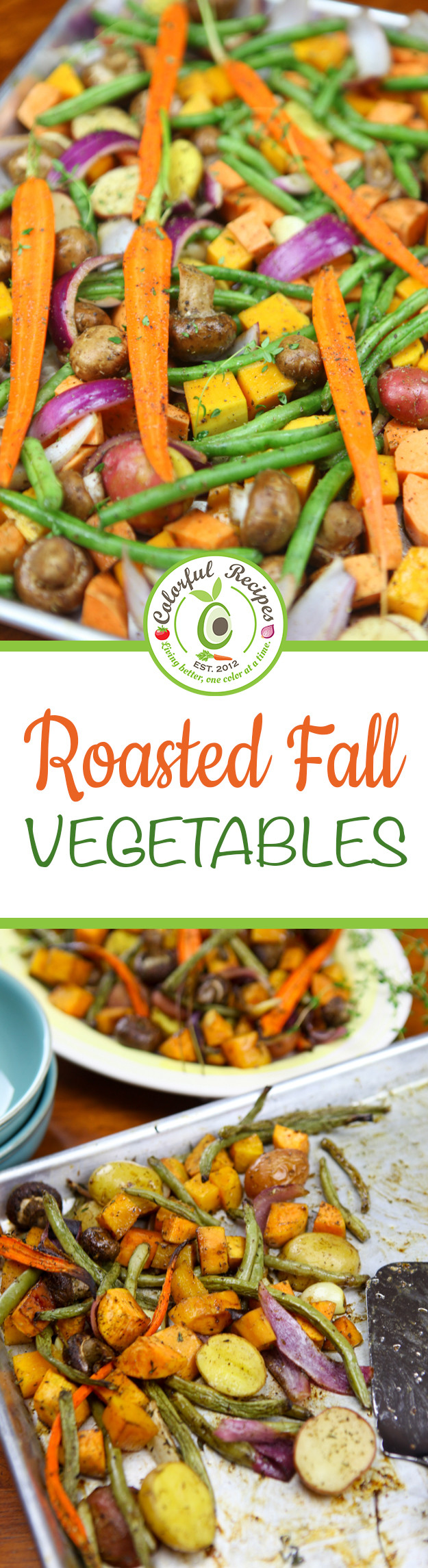 Roasted Fall Vegetables
 Roasted Fall Ve ables Colorful Recipes