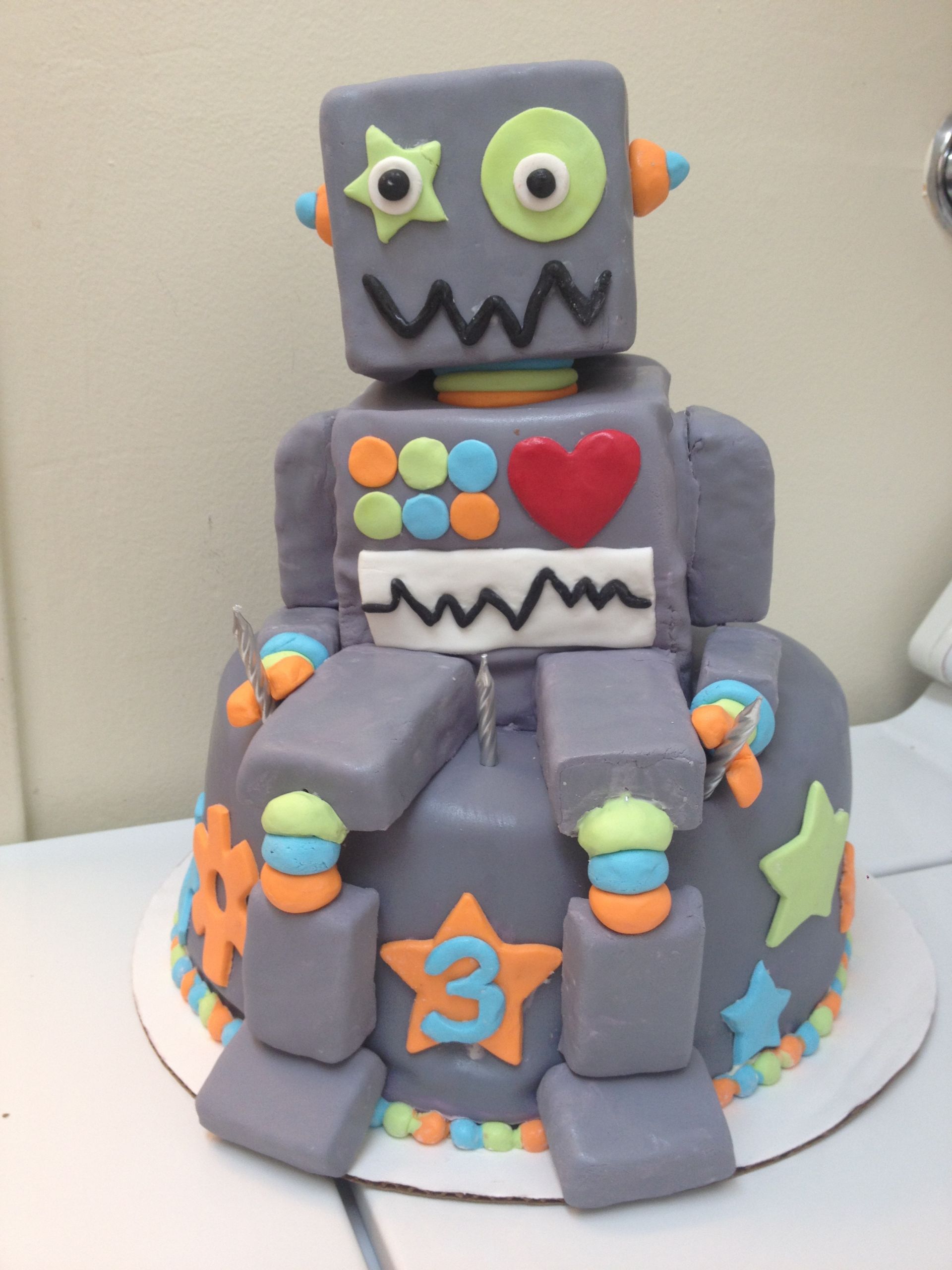 Robot Birthday Cake
 Robot Cake – Decoration Ideas