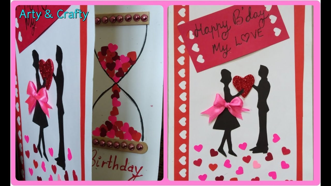 Romantic Birthday Cards
 DIY Birthday Card Beautiful Handmade Birthday Card