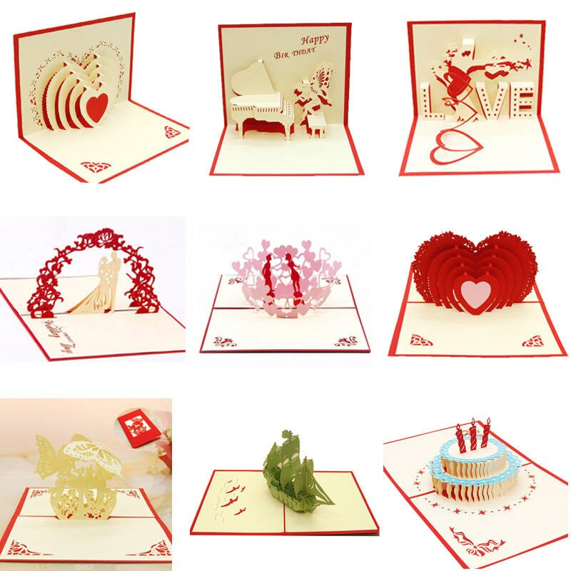 Romantic Birthday Cards
 Hot New 3D Pop Up Greeting Card Love Romantic Birthday