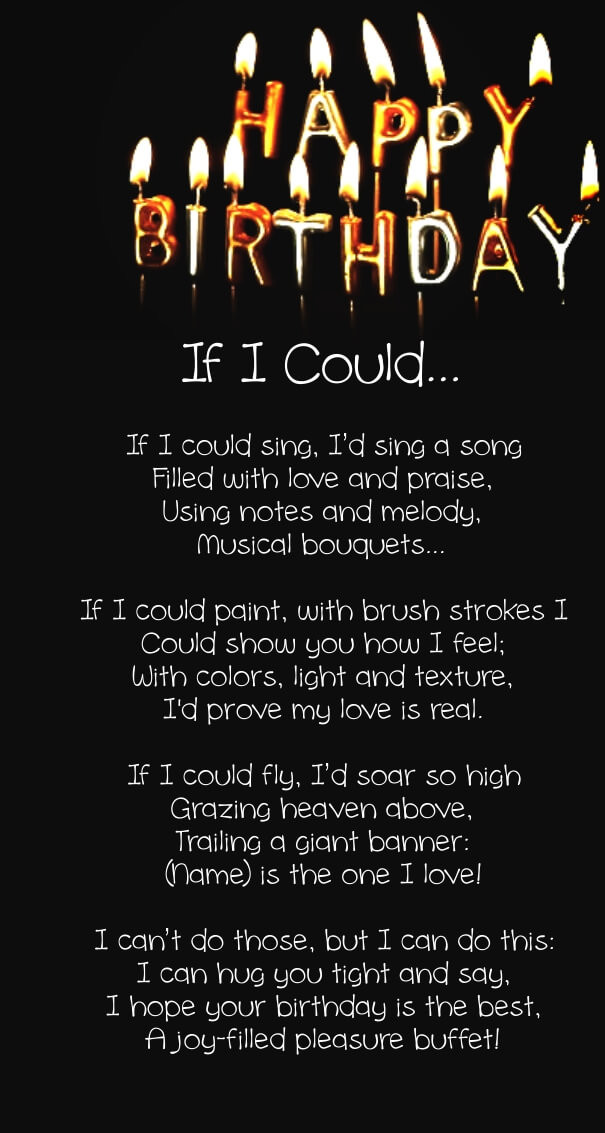 Romantic Birthday Quote For Him
 12 Happy Birthday Love Poems for Her & Him with