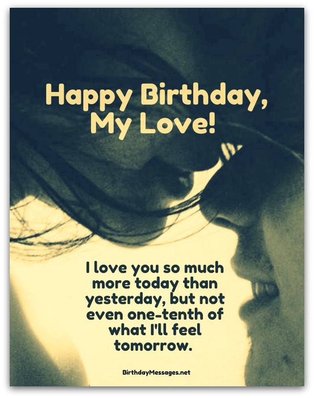 Romantic Birthday Quote For Him
 Romantic Birthday Wishes Birthday Messages for Lovers