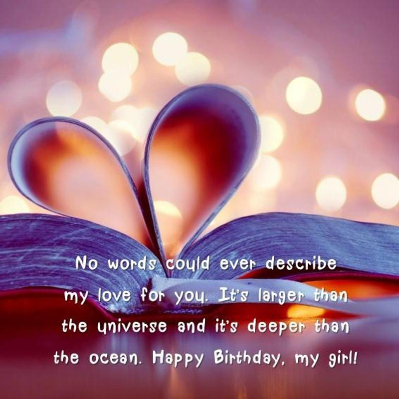 Romantic Birthday Quotes For Girlfriend
 Happy Birthday Messages Wishes and Quotes for Lover