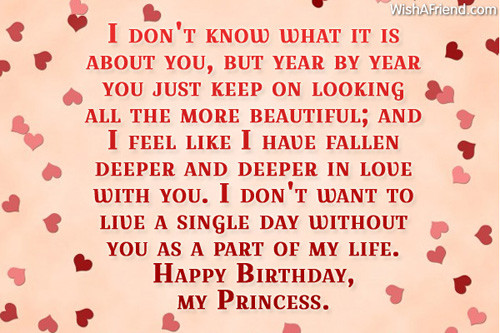 Romantic Birthday Quotes For Girlfriend
 I don t know what it is Birthday Wish For Girlfriend