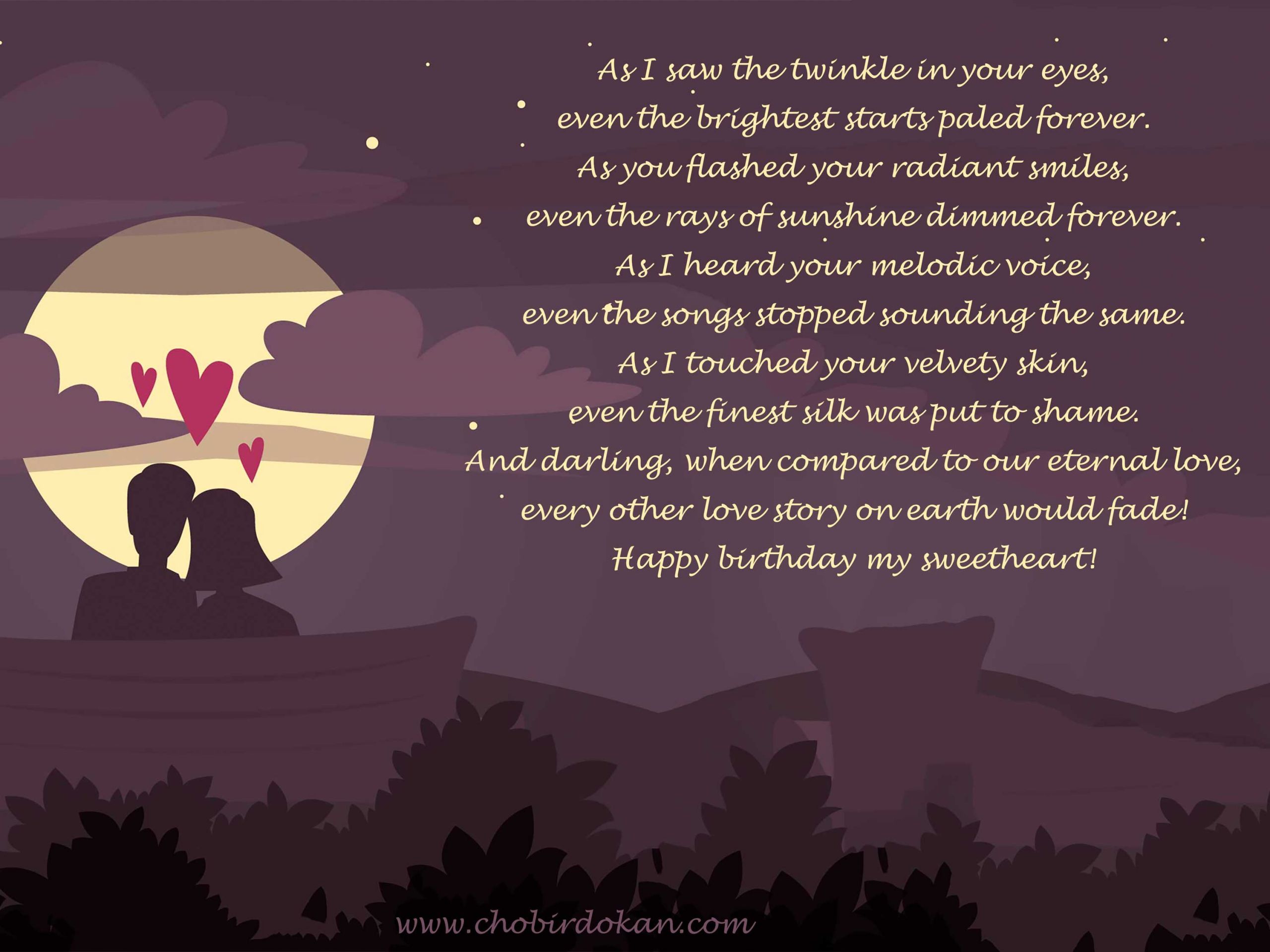Romantic Birthday Quotes For Girlfriend
 Romantic Happy Birthday Poems For Her For Girlfriend or