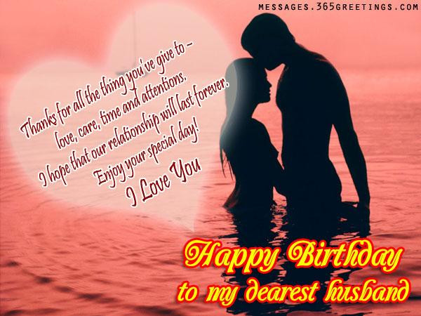 Romantic Birthday Wishes For Him
 Birthday Wishes for Husband 365greetings