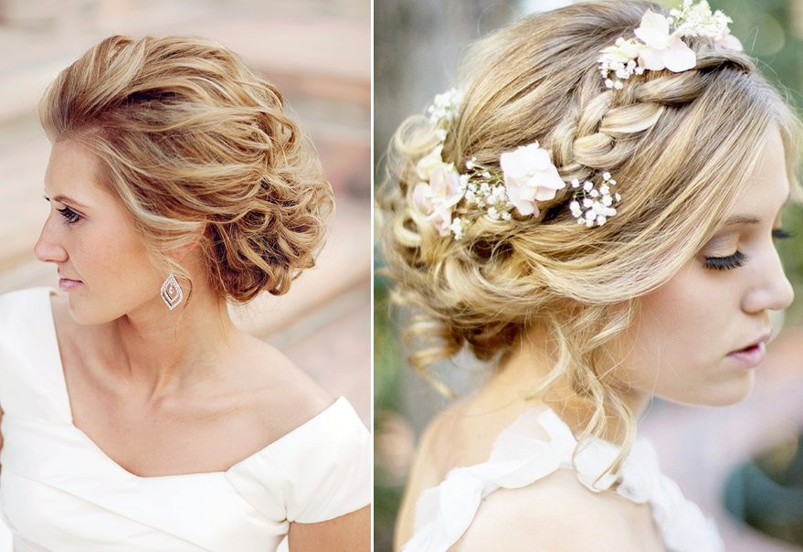 Romantic Bridesmaid Hairstyles
 Unique Fashion Top 5 Hairstyles for the Brides With Round