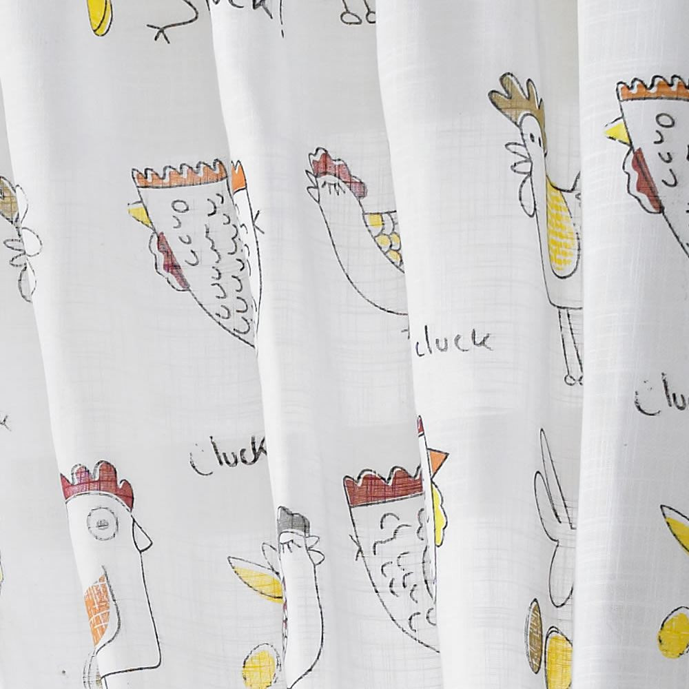 Rooster Kitchen Curtain
 CHICKENS ROOSTER COUNTRY STYLE KITCHEN CURTAIN SET WINDOW