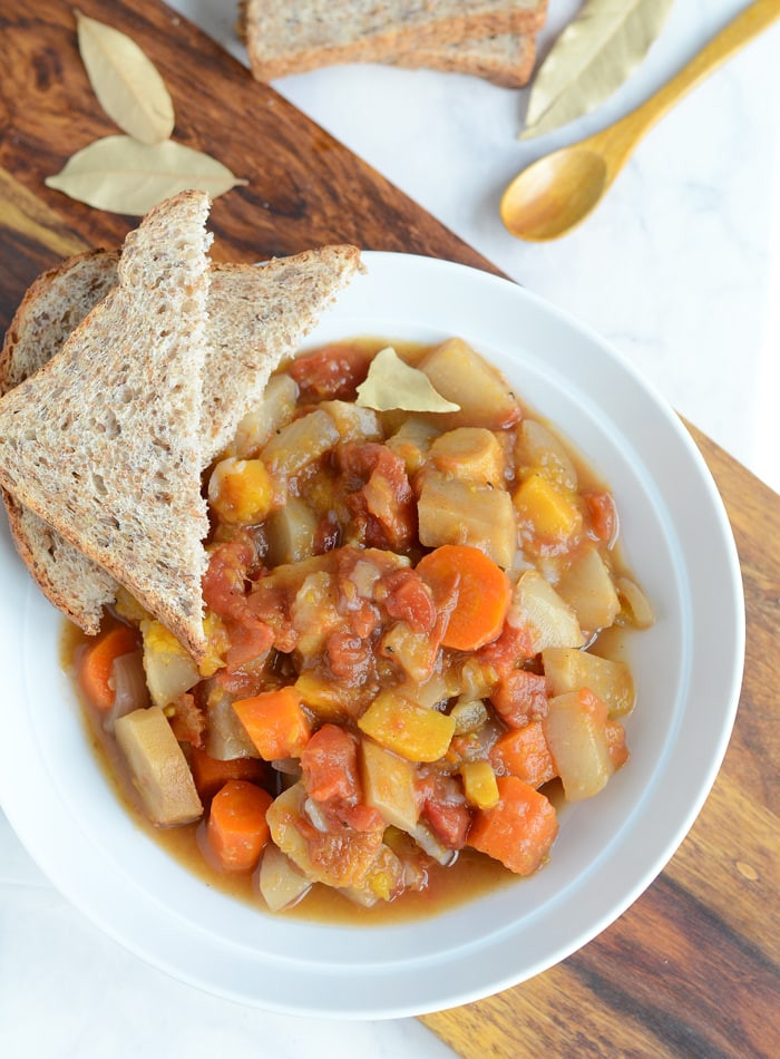 Root Vegetable Stew
 Hearty Slow Cooker Root Ve able Stew Vegan Low Fat