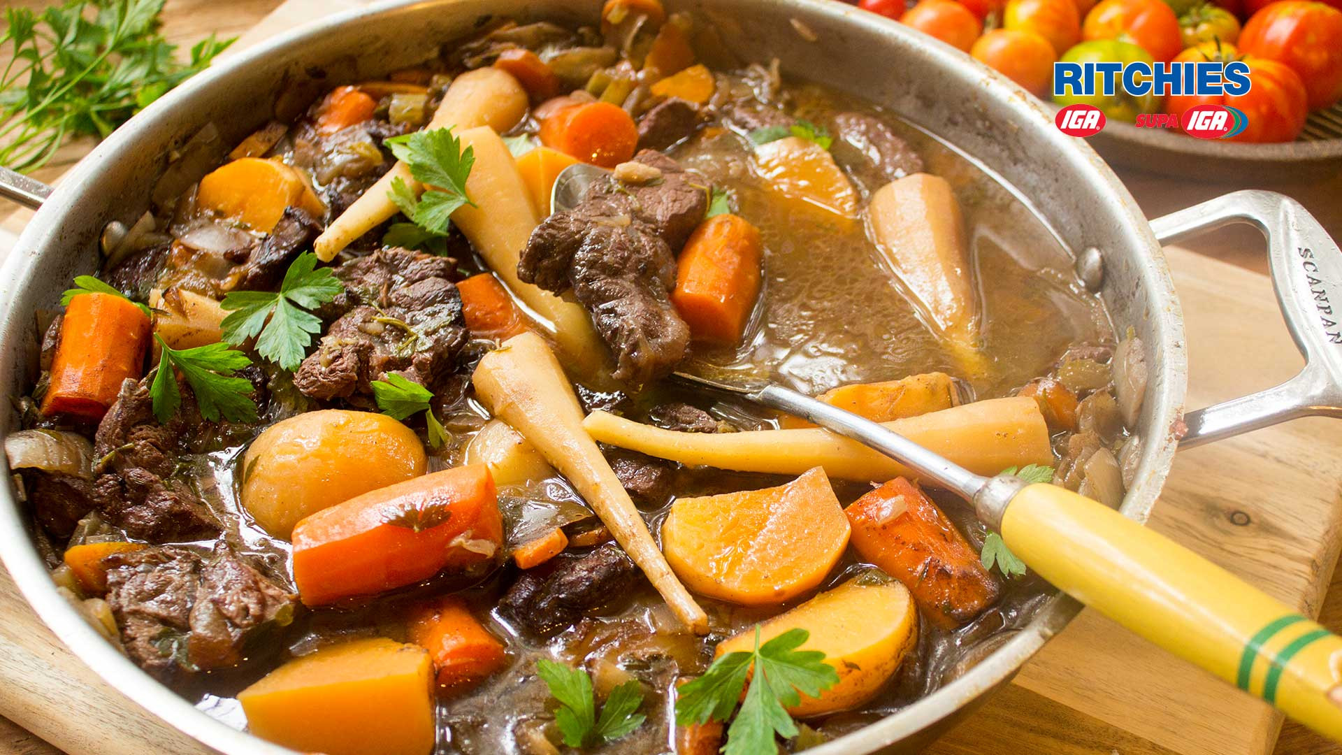 Root Vegetable Stew
 beef red wine root ve able stew Love Food