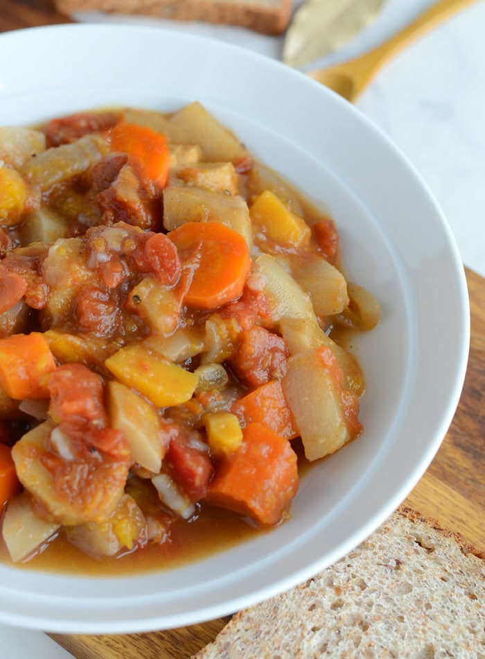 Root Vegetable Stew
 Hearty Slow Cooker Root Ve able Stew Vegan Low Fat