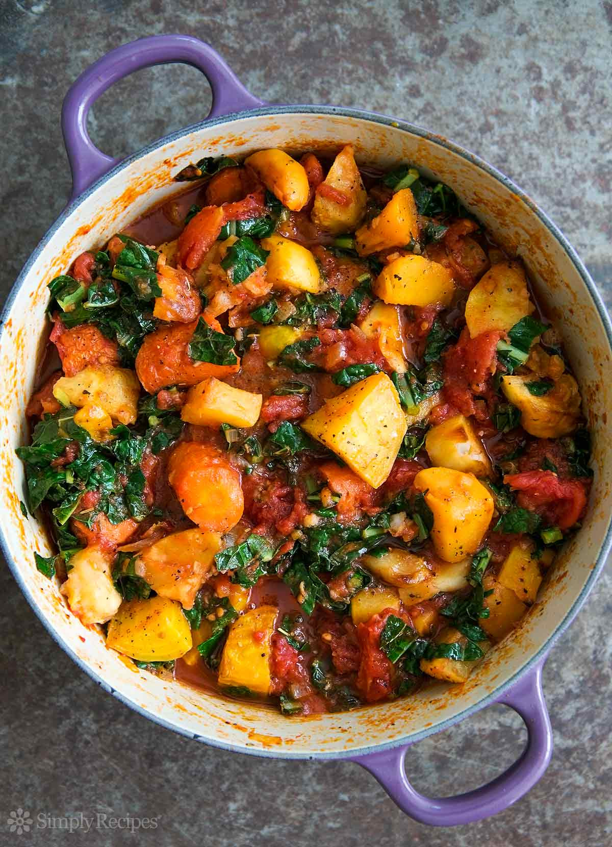 Root Vegetable Stew
 Roasted Root Ve able Stew with Tomatoes and Kale Recipe