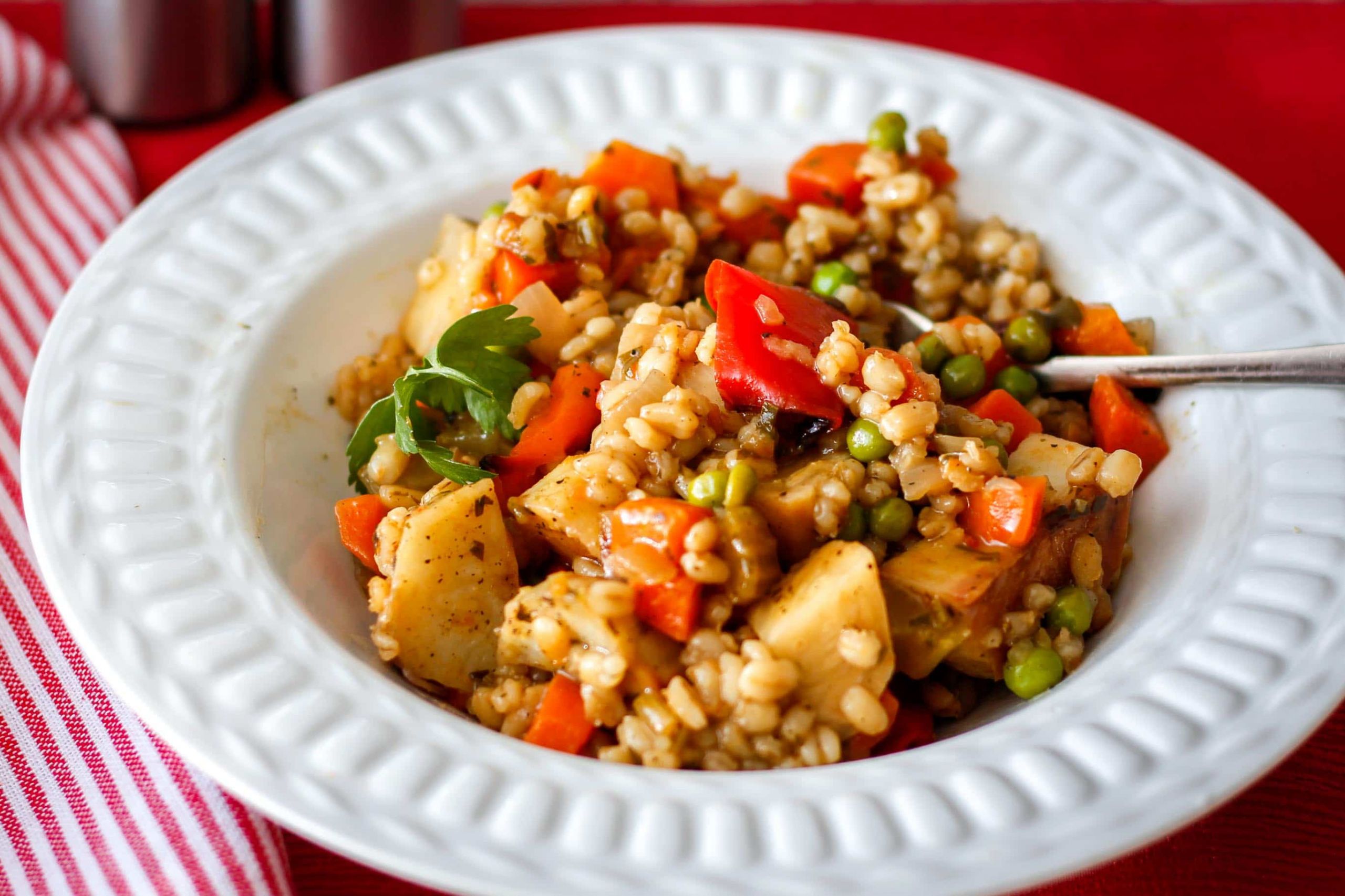 Root Vegetable Stew
 Barley Stew with Root Ve ables Recipe