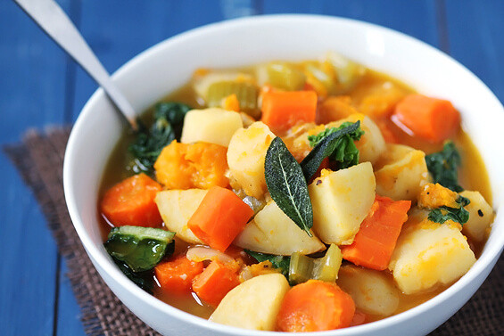 Root Vegetable Stew
 Slow Cooker Root Ve able Stew