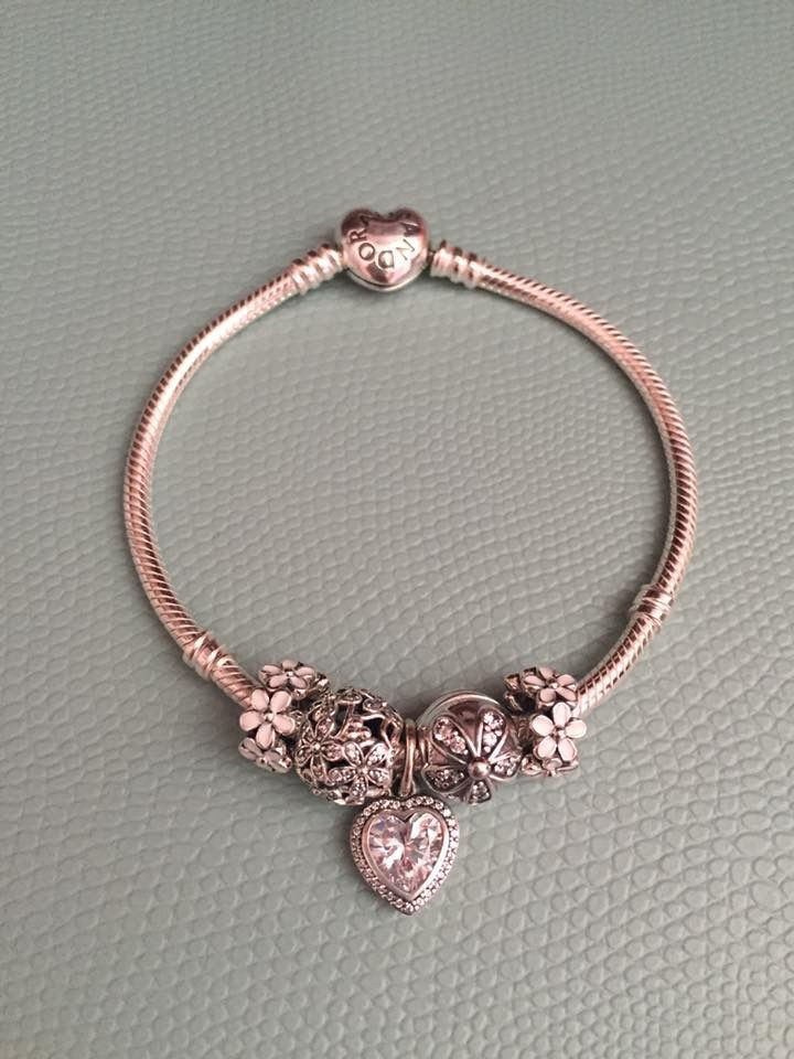 Rose Gold Pandora Bracelet
 4924 best PANDORANISTA images on Pinterest