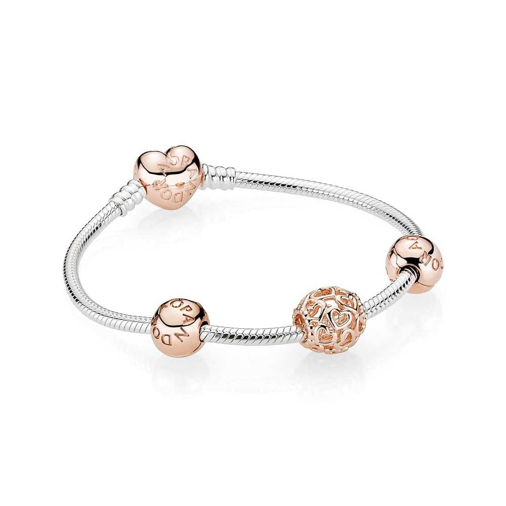 Rose Gold Pandora Bracelet
 Pandora rose gold plete bracelet was £175 now £125 with