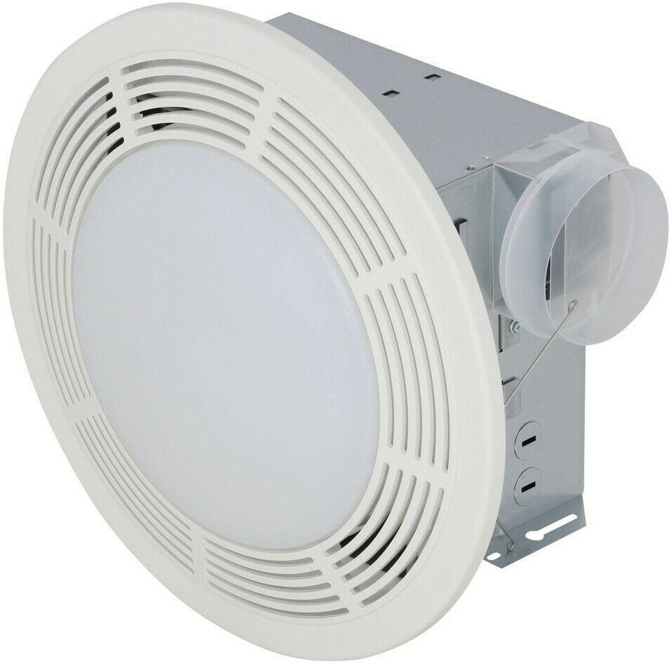 Round Bathroom Exhaust Fan
 NuTone Bathroom Exhaust Fan with Light 100 CFM Ceiling
