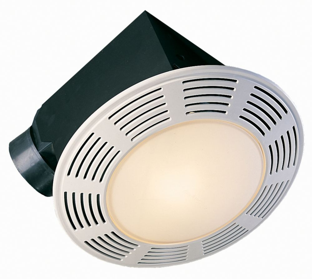 Round Bathroom Exhaust Fan
 Air King Ltd Deluxe Round Exhaust Fan w Light and