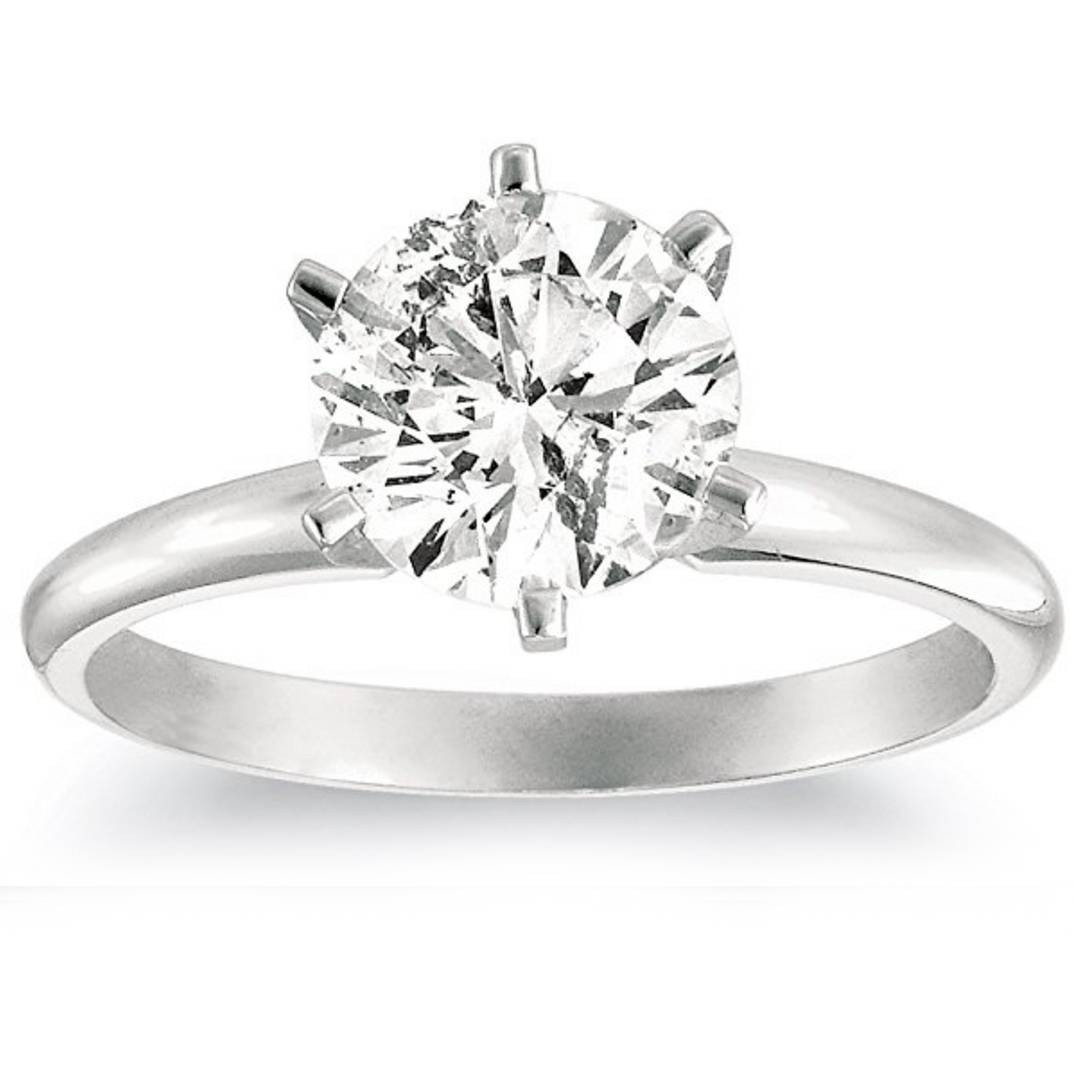 Round Diamond Solitaire Engagement Ring
 1 1 4ct Solitaire Natural Diamond Engagement Ring 14K