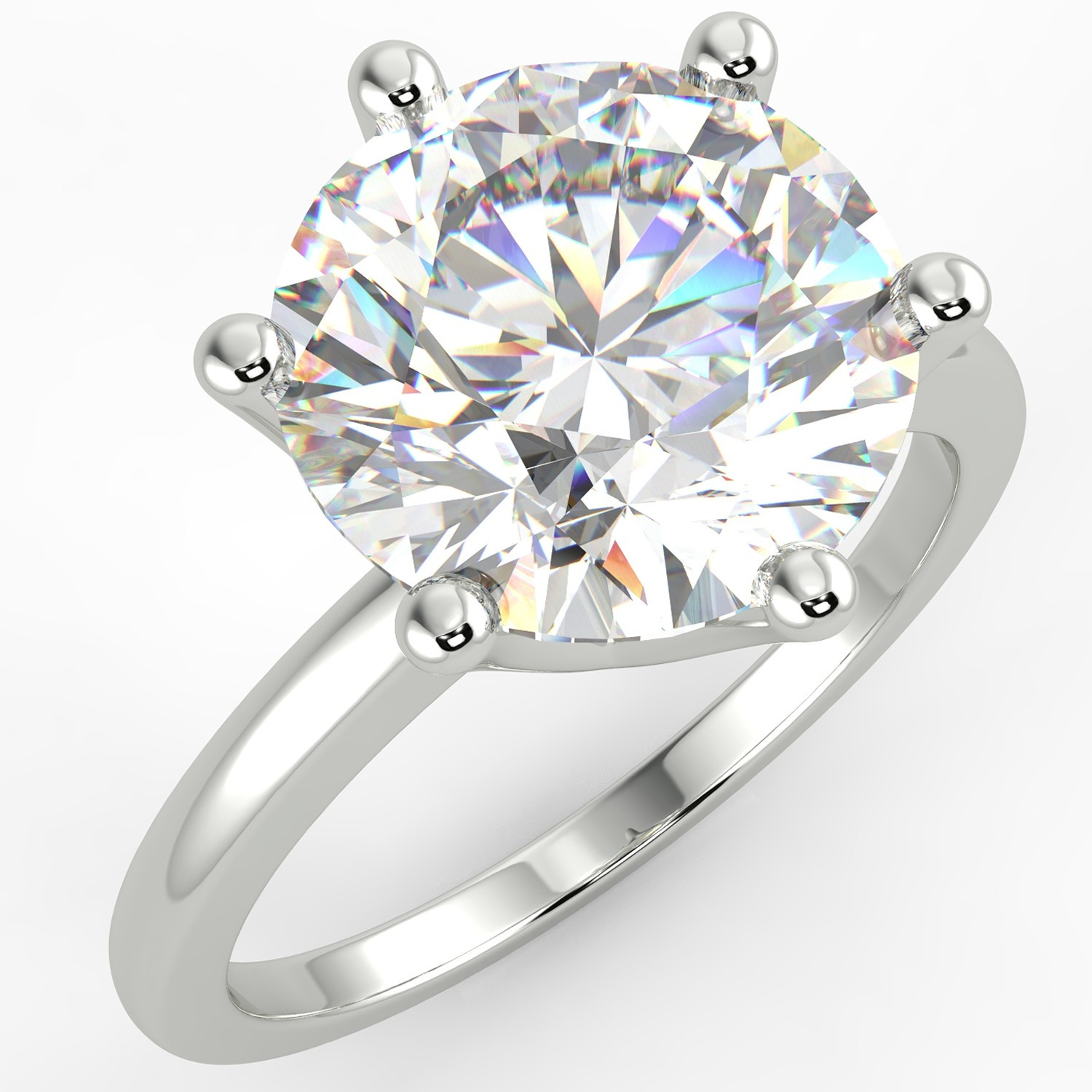 Round Diamond Solitaire Engagement Ring
 3 07 carat E SI1 Round Solitaire Diamond Engagement Ring