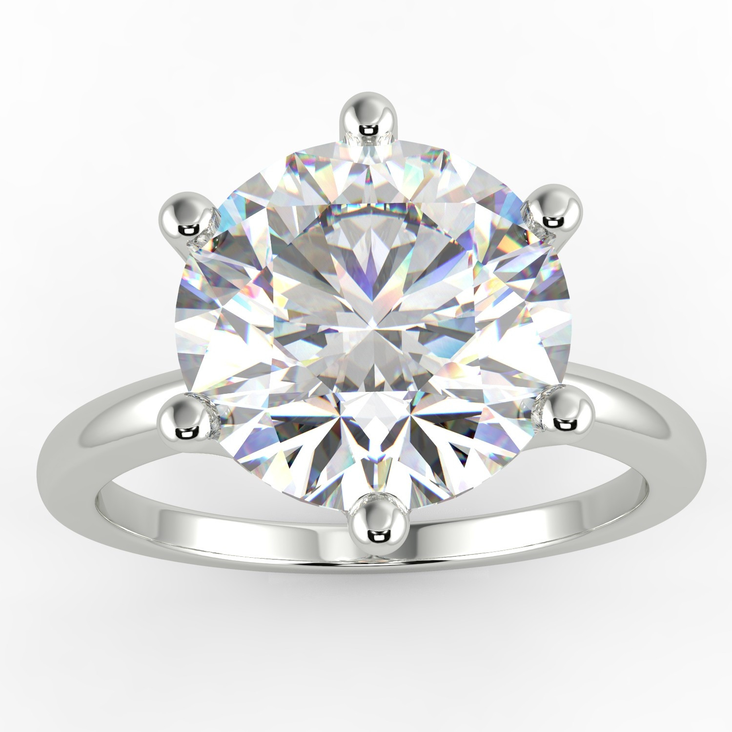 Round Diamond Solitaire Engagement Ring
 3 07 carat E SI1 Round Solitaire Diamond Engagement Ring