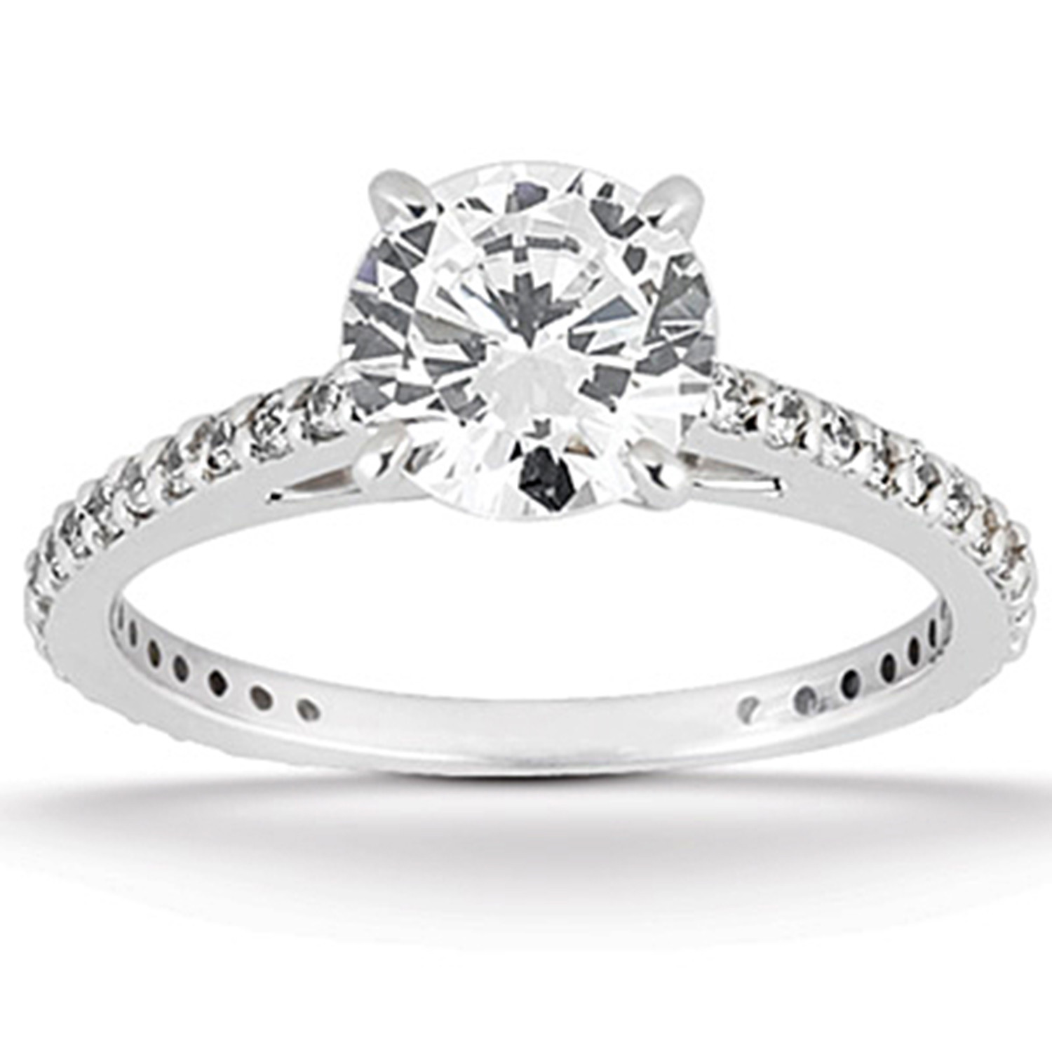 Round Wedding Rings
 2 00Ct Round Cut Diamond Engagement Ring Wedding Band Set