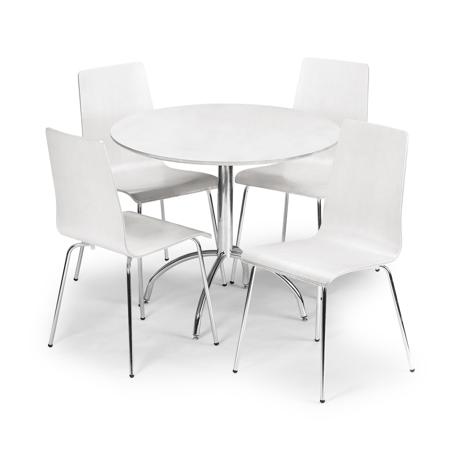 Round White Kitchen Table Sets
 Beautiful White Round Kitchen Table and Chairs – HomesFeed