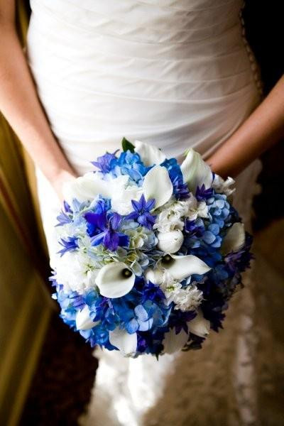 Royal Blue Flowers For Wedding
 Team Wedding Blog Royal Blue Blooms Bouquet Inspiration