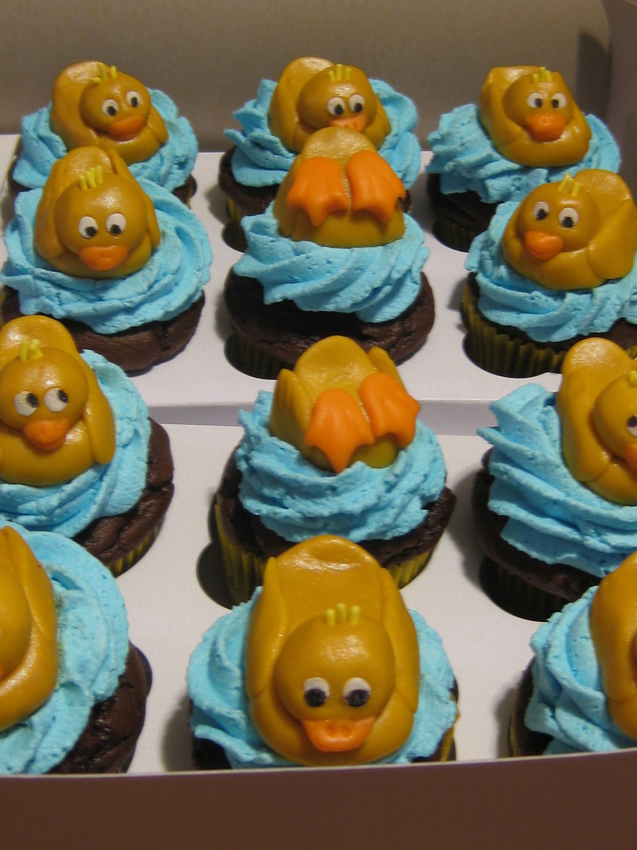 Rubber Duckies Cupcakes
 Rubber Ducky Shower Cupcakes CakeCentral