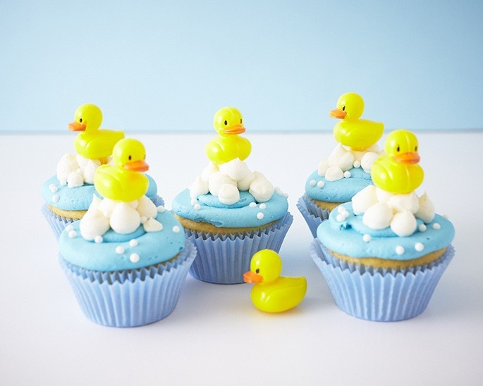 Rubber Duckies Cupcakes
 Rubber Ducky and Bubbles Cupcake Kit