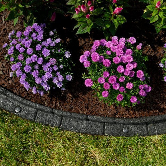 Rubberific Landscape Edging
 Rubberific 4 ft Black Landscape Edging Section S