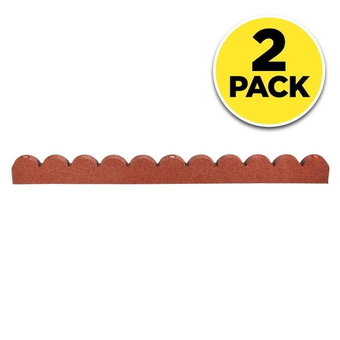 Rubberific Landscape Edging
 Rubberific Rubberific red scalloped edging 2 Pack 8 ft Red