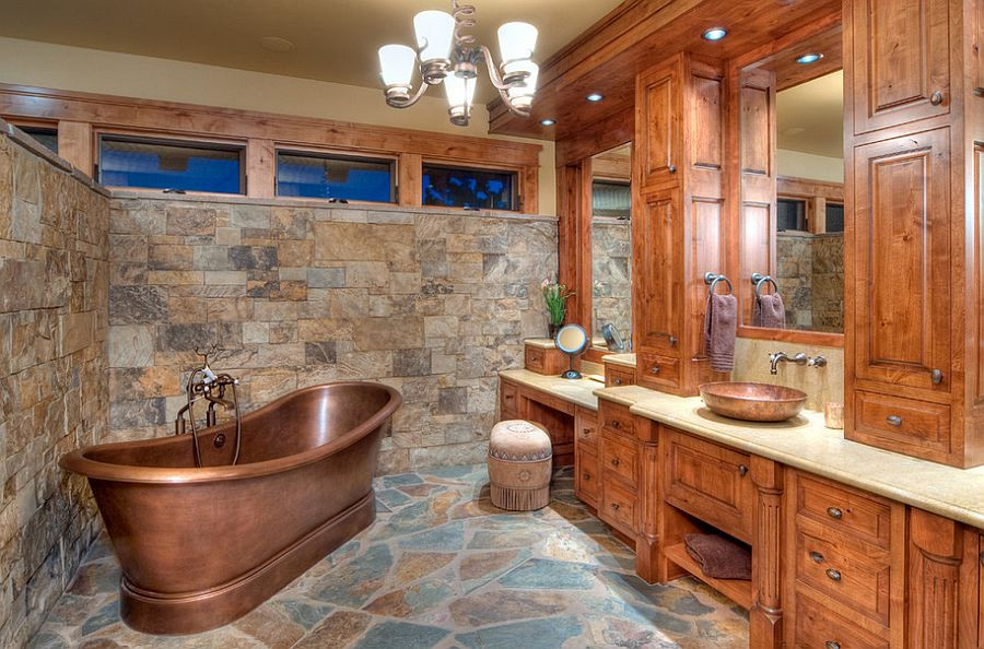 Rustic Bathroom Designs
 50 Enchanting Ideas for the Relaxed Rustic Bathroom