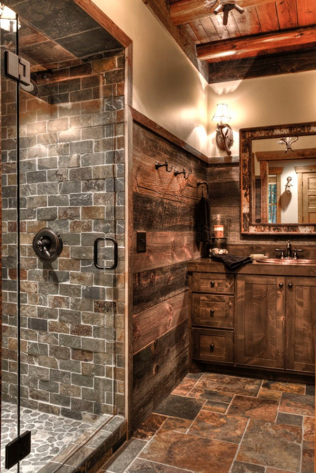 Rustic Bathroom Floor Tiles
 15 Refined Rustic Bathroom Designs For Your Rustic Home