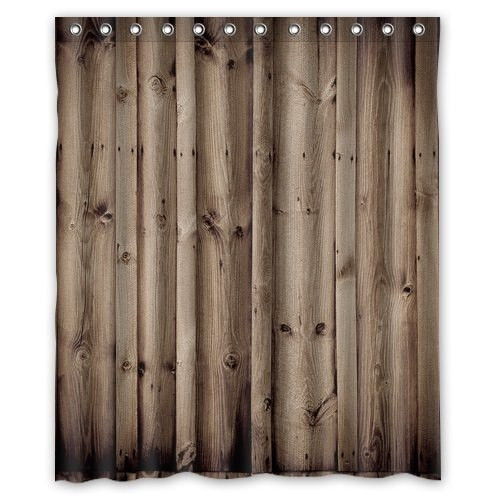 Rustic Bathroom Shower Curtain
 New Arrival Vintage Rustic Knotty Wood Bathroom Polyester