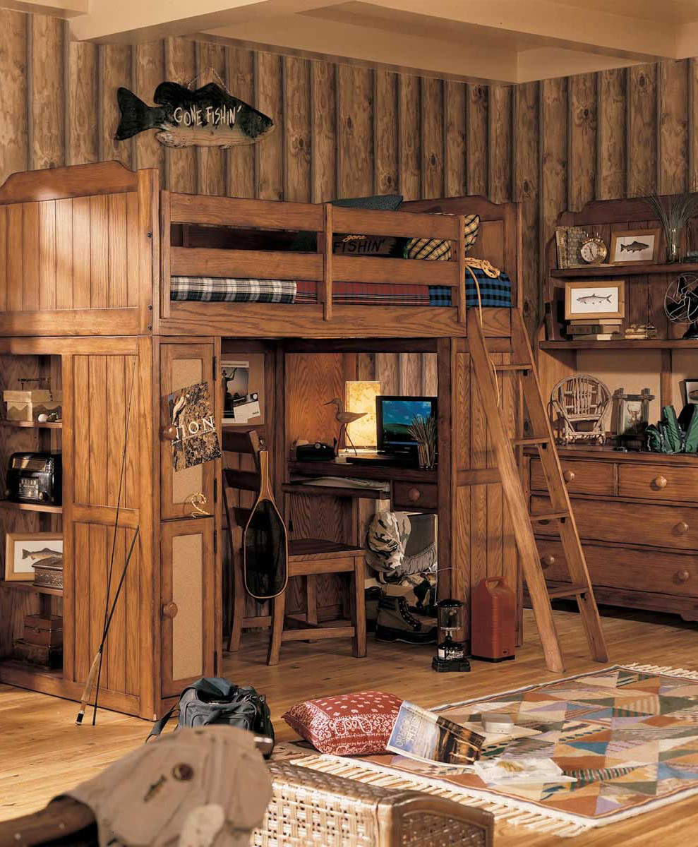 Rustic Boys Bedroom
 Kids Cabin Theme Bedrooms & Rustic Decor