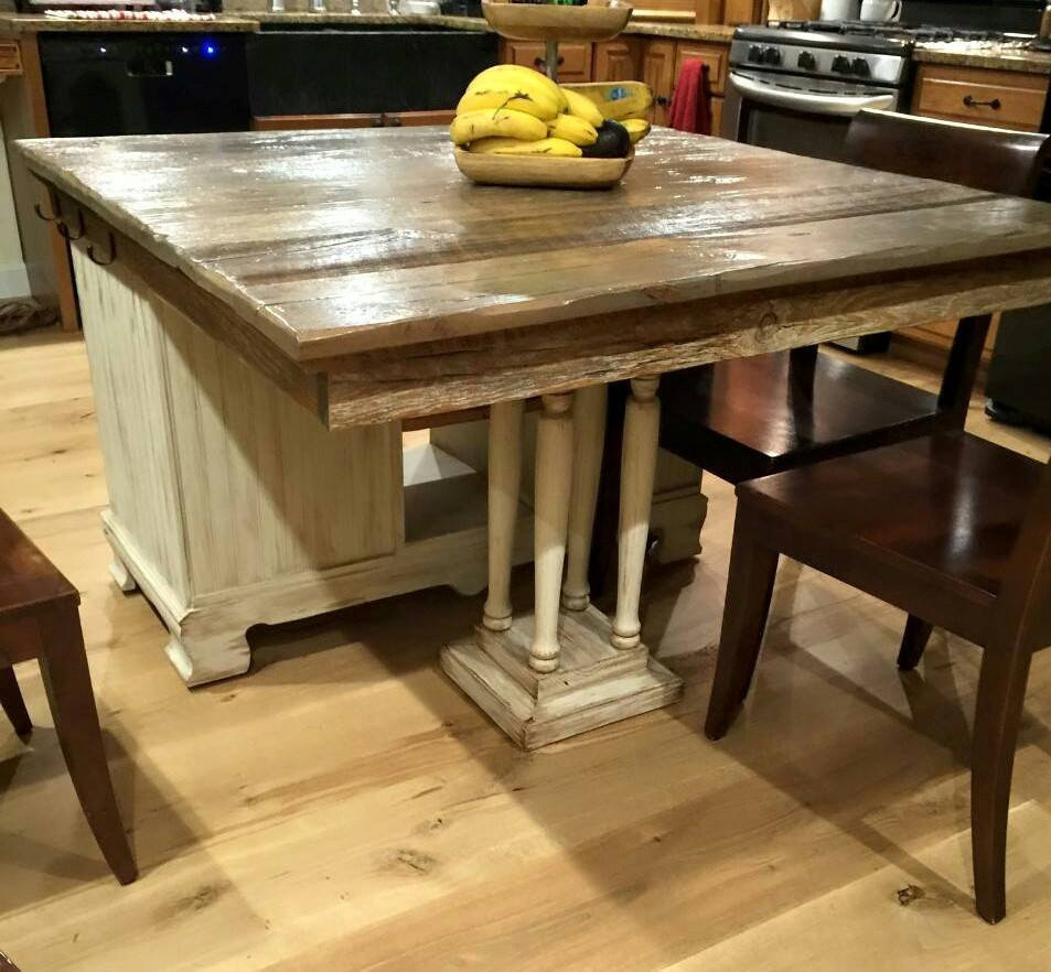 Rustic Kitchen Buffets
 From Buffet to Rustic Kitchen Island