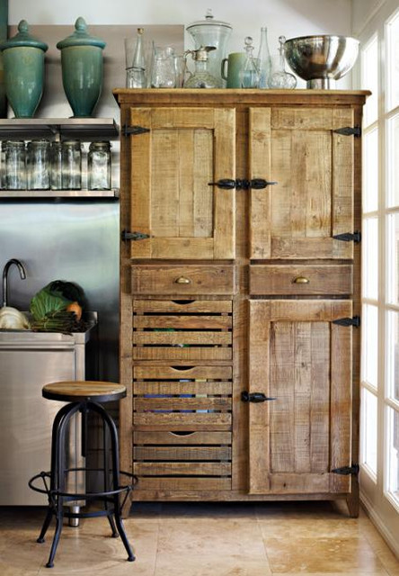 Rustic Kitchen Pantry
 York Pantry Cupboard Traditional Pantry Cabinets by