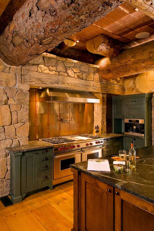 Rustic Log Cabin Kitchens
 298 best images about Rustic Kitchens on Pinterest