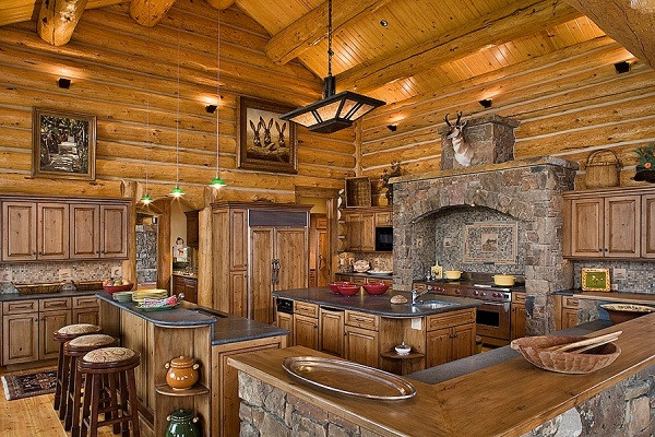 Rustic Log Cabin Kitchens
 Amazing Kitchens Design With Rustic Elements