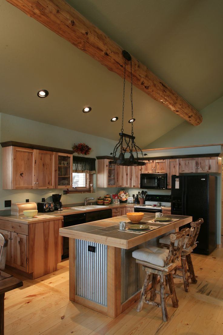 Rustic Log Cabin Kitchens
 Best 25 Rustic hickory cabinets ideas on Pinterest