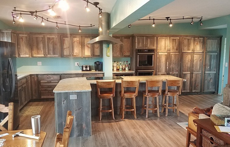 Rustic Paint Colors For Kitchen
 Blue and brown rustic paint colors for kitchen Decolover