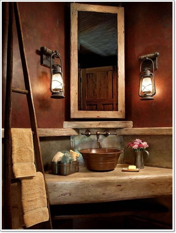 Rustic Small Bathroom
 40 Exceptional Rustic Bathroom Designs Filled With
