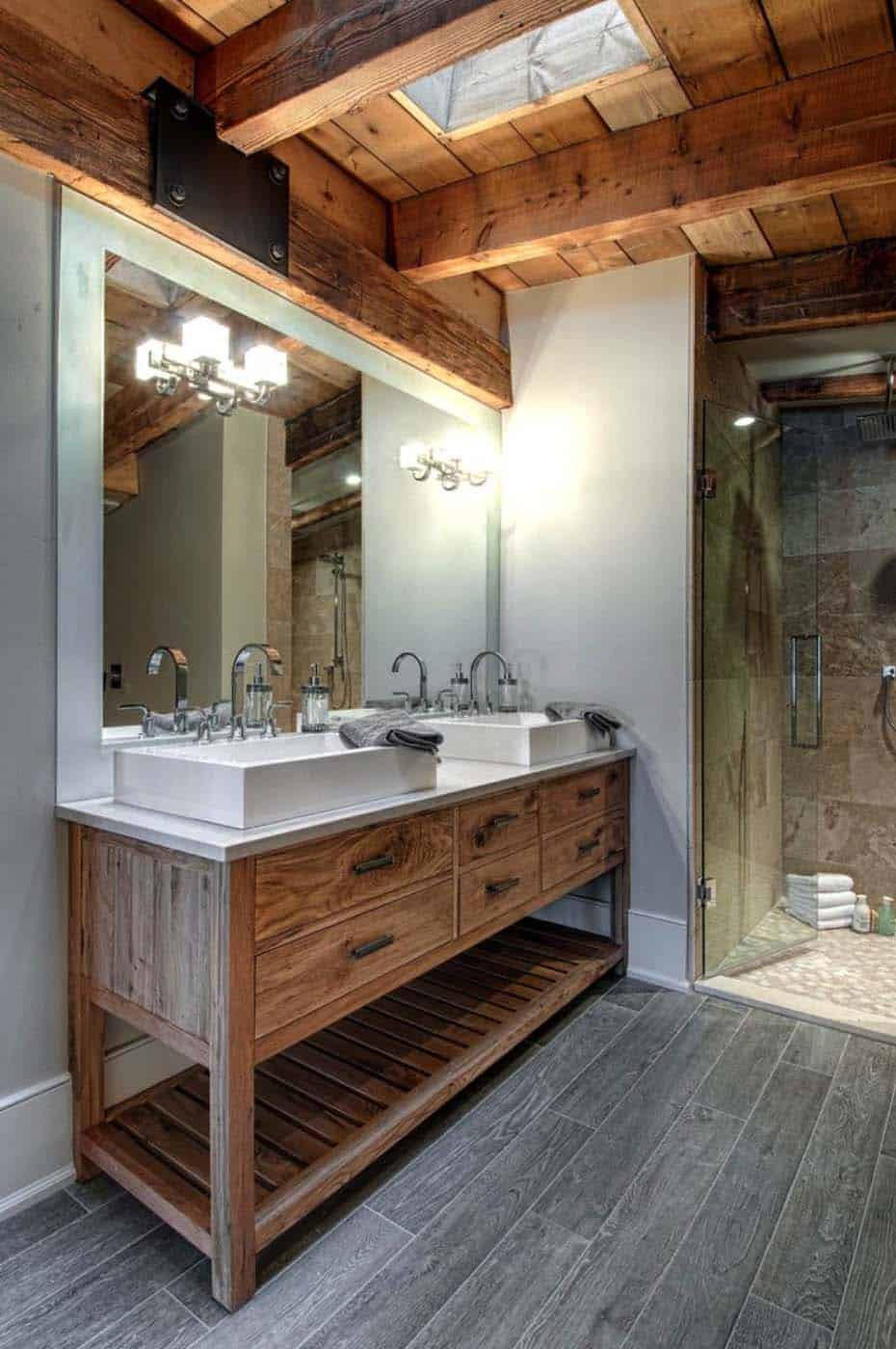 Rustic Small Bathroom
 e Kindesign s top 35 Pinterest bathroom pins of 2016
