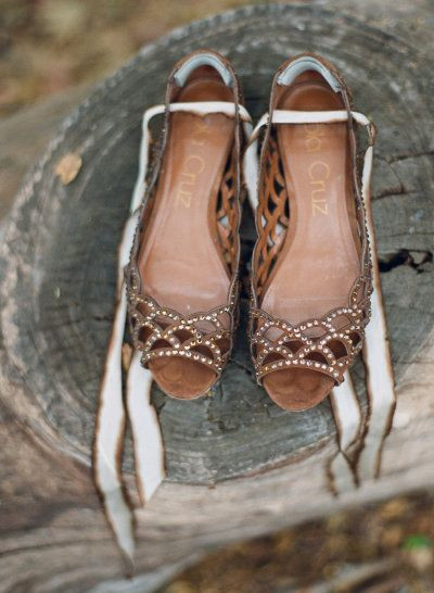 Rustic Wedding Shoes
 Enchanting rustic outdoor wedding