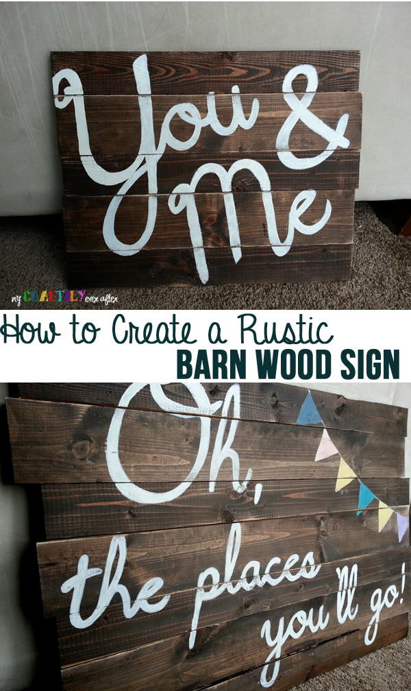 Rustic Wood Signs DIY
 DIY Rustic Barn Wood Sign