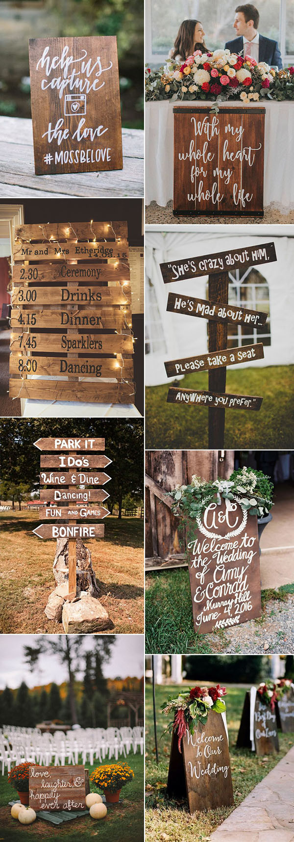 Rustic Wood Signs DIY
 Pretty Bud Friendly Wedding decorating Ideas 30 Easy to