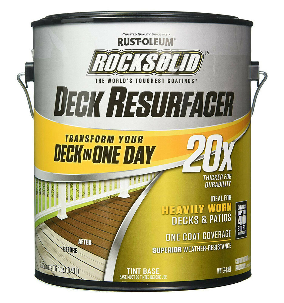 Rustoleum Deck Paint
 Rust Oleum RockSolid 20X Solid Color Water Based
