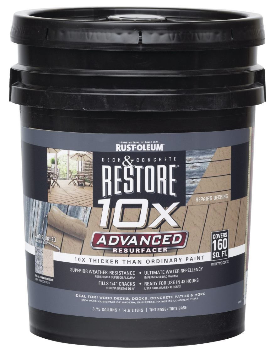 Rustoleum Deck Paint
 Rust Oleum Restore 10X Advanced Resurfacer
